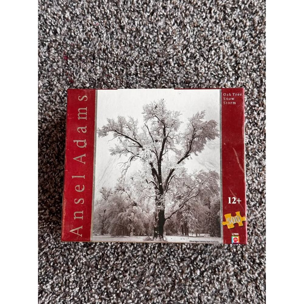 Ansel Adams “Oak Tree Snow Storm” 500-Piece Jigsaw Puzzle Vintage Nature Phot